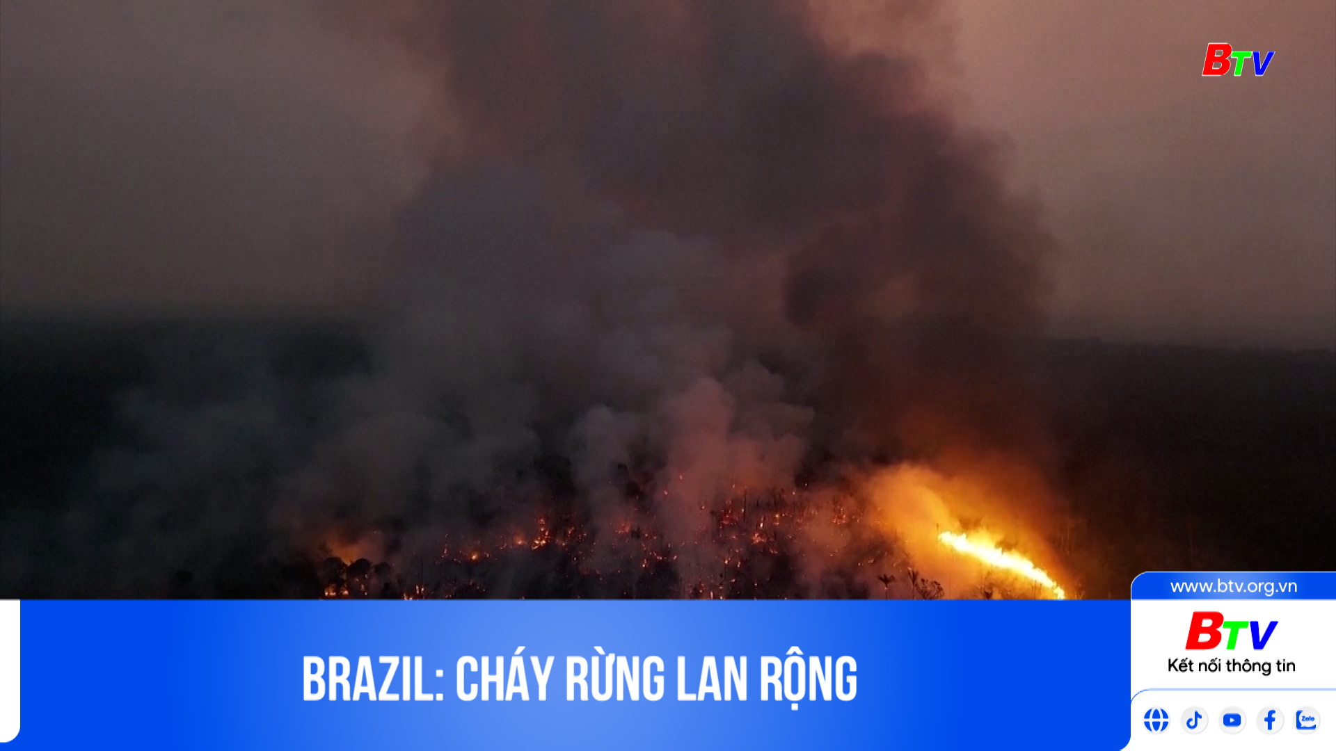 Brazil: cháy rừng lan rộng