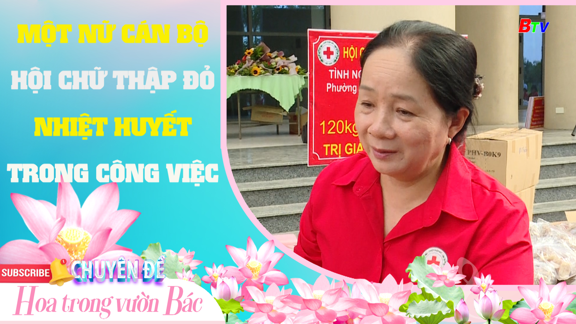 Một nữ cán bộ Hội Chữ thập đỏ nhiệt huyết trong công việc