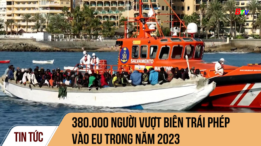 380.000 người vượt biên trái phép vào EU trong năm 2023