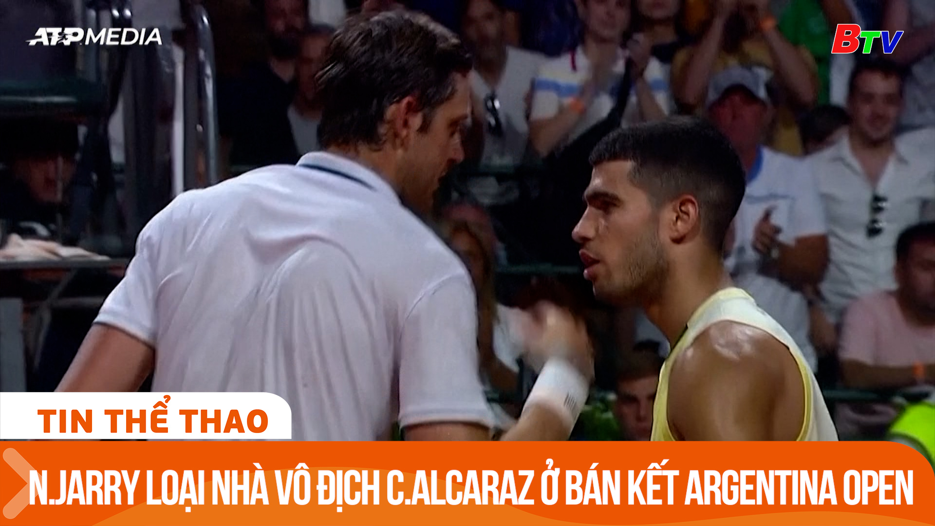 Nicolas Jarry loại nhà vô địch Carlos Alcaraz ở bán kết Argentina Open 2024 | Tin Thể thao 24h