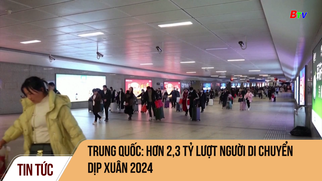 Trung Quốc: hơn 2,3 tỷ lượt người di chuyển dịp Xuân 2024