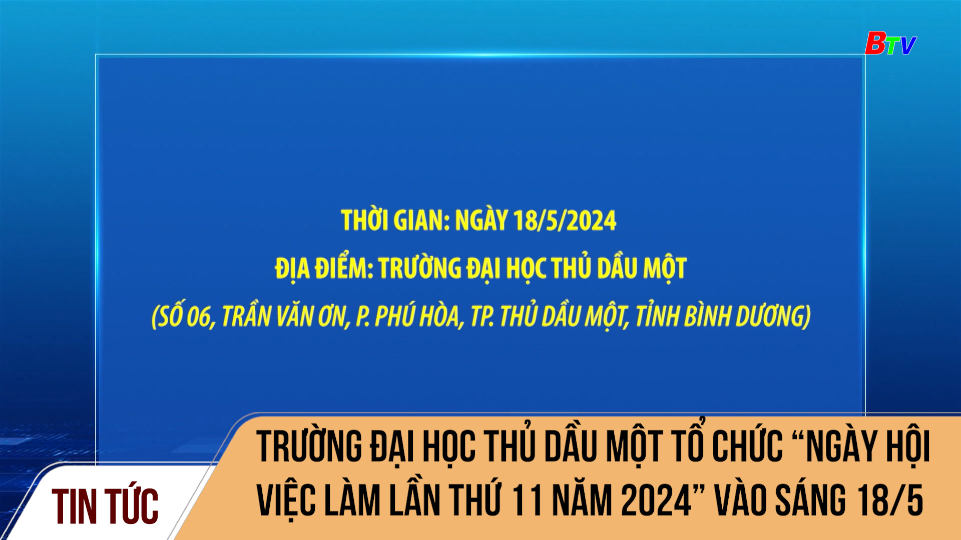 Trường Đại học Thủ Dầu Một tổ chức “Ngày Hội việc làm lần thứ 11 năm 2024”