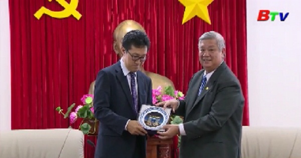 Lãnh đạo tỉnh Bình Dương tiếp và làm việc với đoàn lãnh đạo công ty NTT Việt Nam