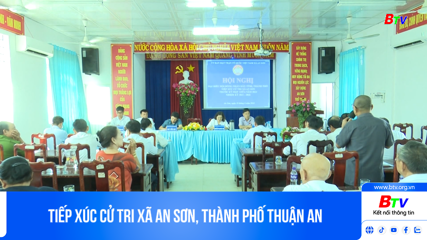 Tiếp xúc cử tri xã An Sơn, thành phố Thuận An