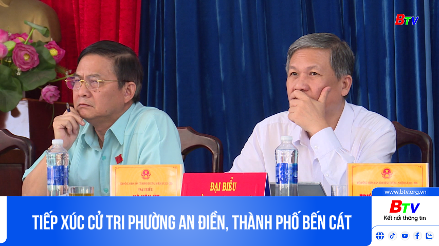 Tiếp xúc cử tri phường An Điền, thành phố Bến Cát