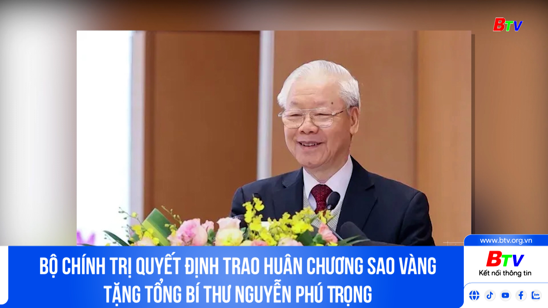 Bộ Chính trị quyết định trao Huân chương Sao vàng tặng Tổng Bí thư Nguyễn Phú Trọng