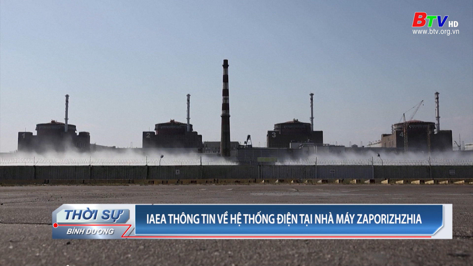 IAEA thông tin về hệ thống điện tại nhà máy Zaporizhzhia