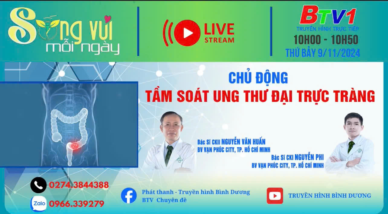 Chủ động tầm soát ung thư đại trực tràng | Sống vui sống khỏe