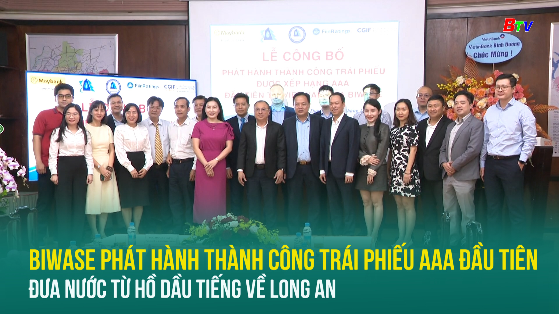 Biwase phát hành thành công trái phiếu AAA đầu tiên đưa nước từ hồ Dầu Tiếng về Long An