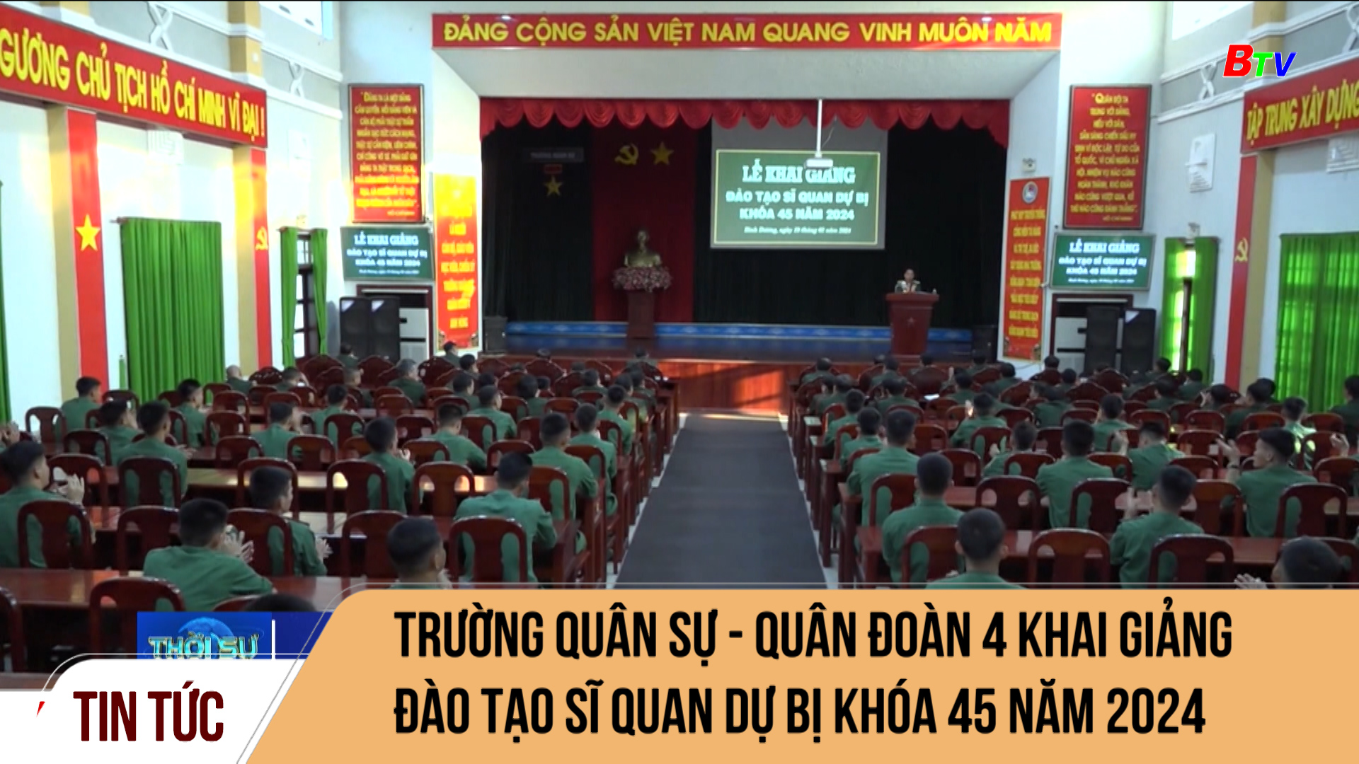 Trường Quân sự - Quân đoàn 4 khai giảng đào tạo sĩ quan dự bị khóa 45 năm 2024  