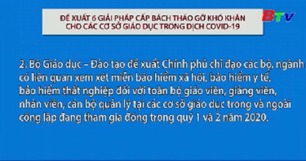 Đề xuất 6 giải pháp cấp bách tháo gỡ khó khăn cho các cơ sở giáo dục trong dịch COVID-19