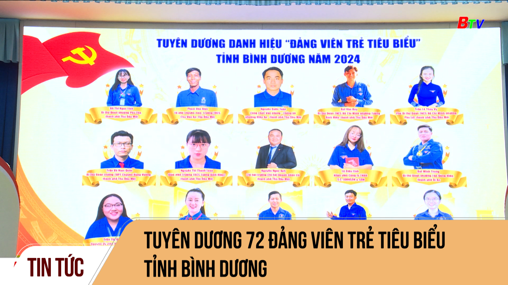 Tuyên dương 72 đảng viên trẻ tiêu biểu tỉnh Bình Dương