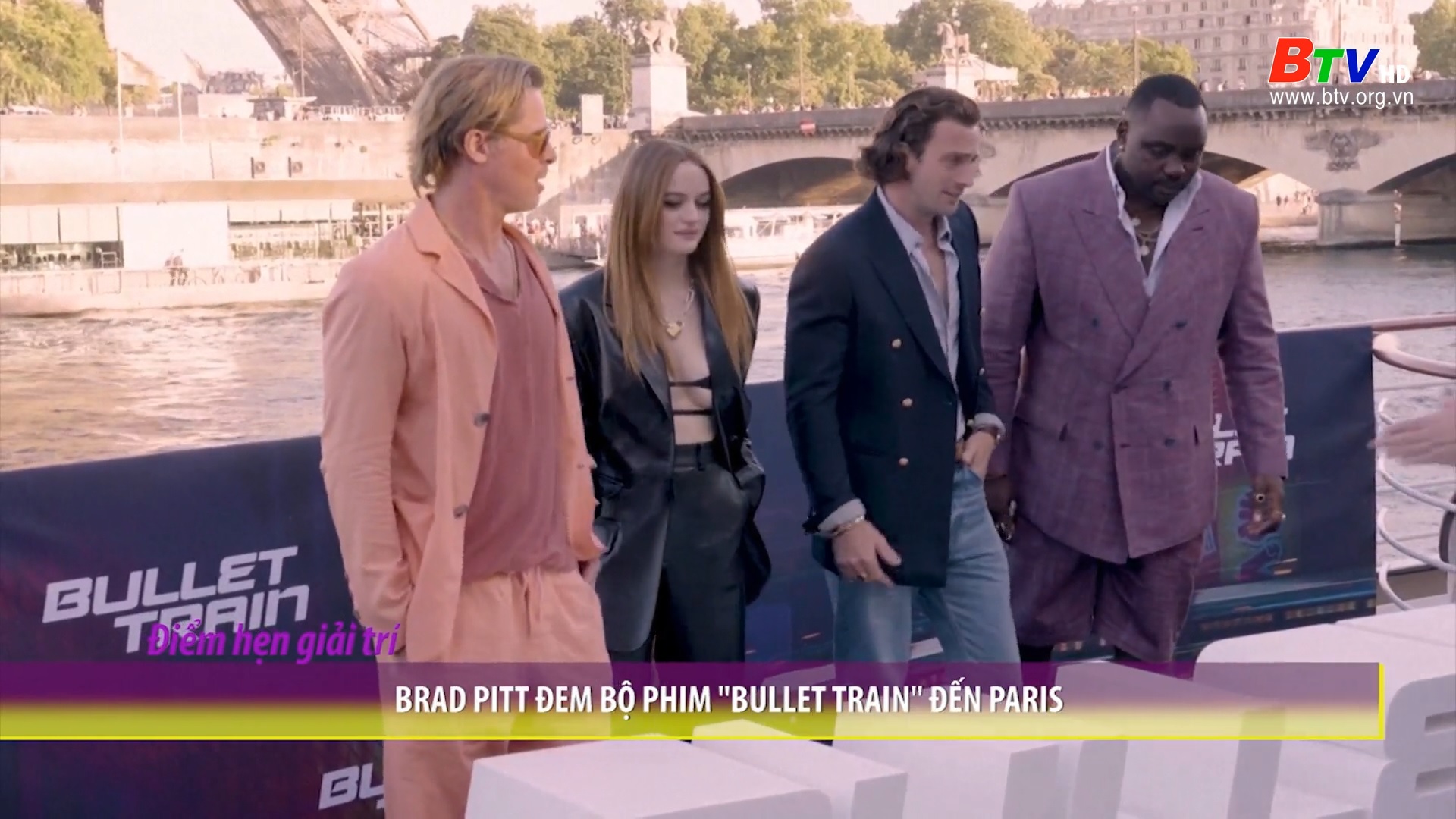 Brad Pitt đem bộ phim “Bullet Train” đến Paris