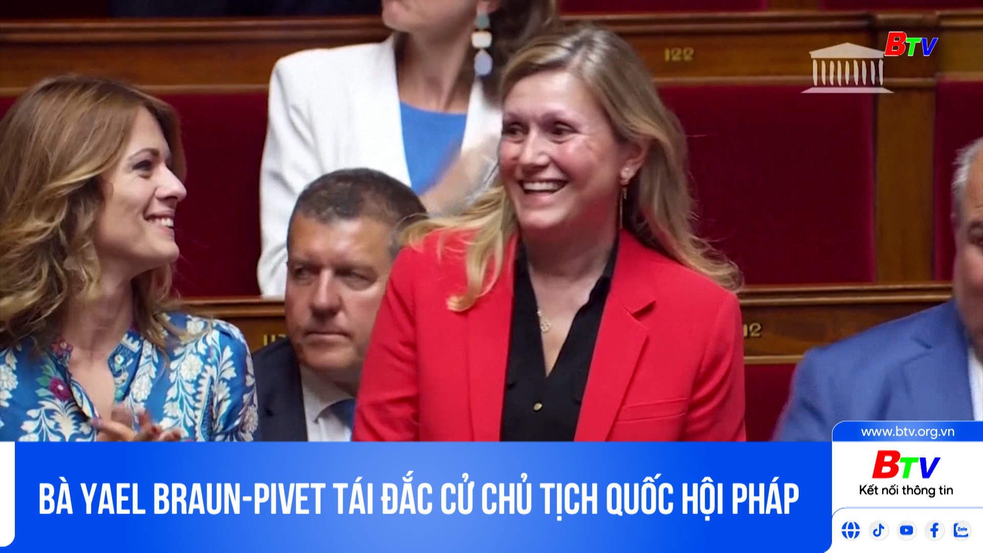 Bà Yael Braun-pivet tái đắc cử chủ tịch Quốc hội Pháp
