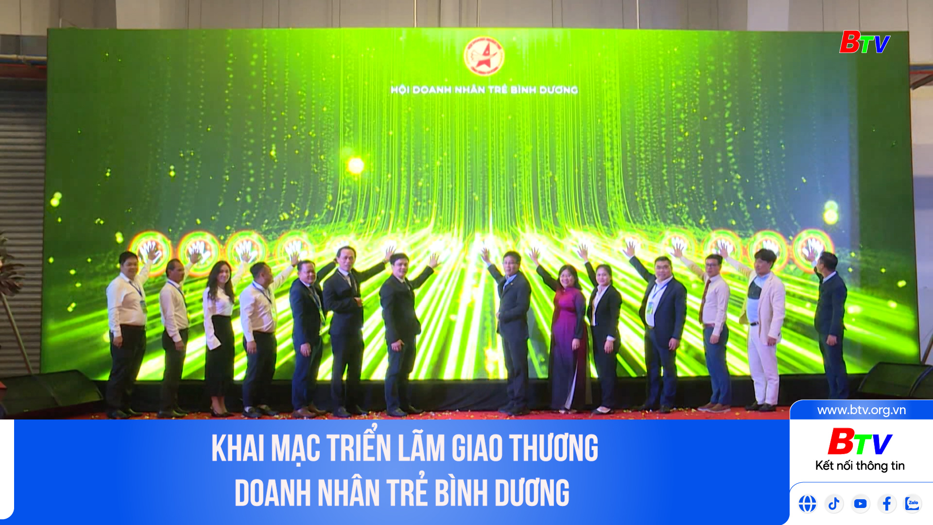 Khai mạc triển lãm giao thương doanh nhân trẻ Bình Dương