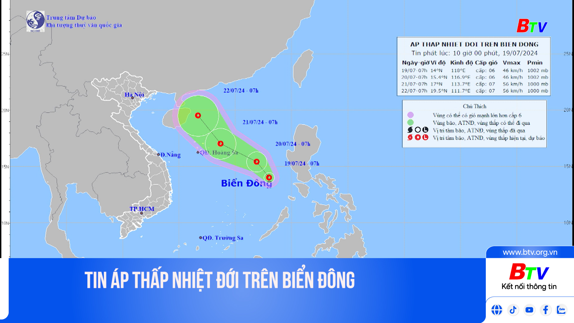 Tin áp thấp nhiệt đới trên Biển Đông