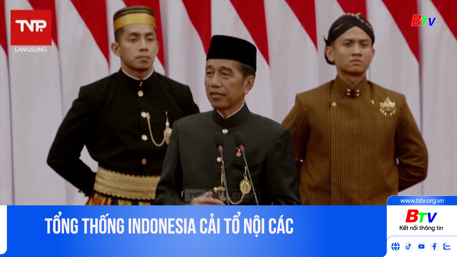 Tổng thống Indonesia cải tổ nội các