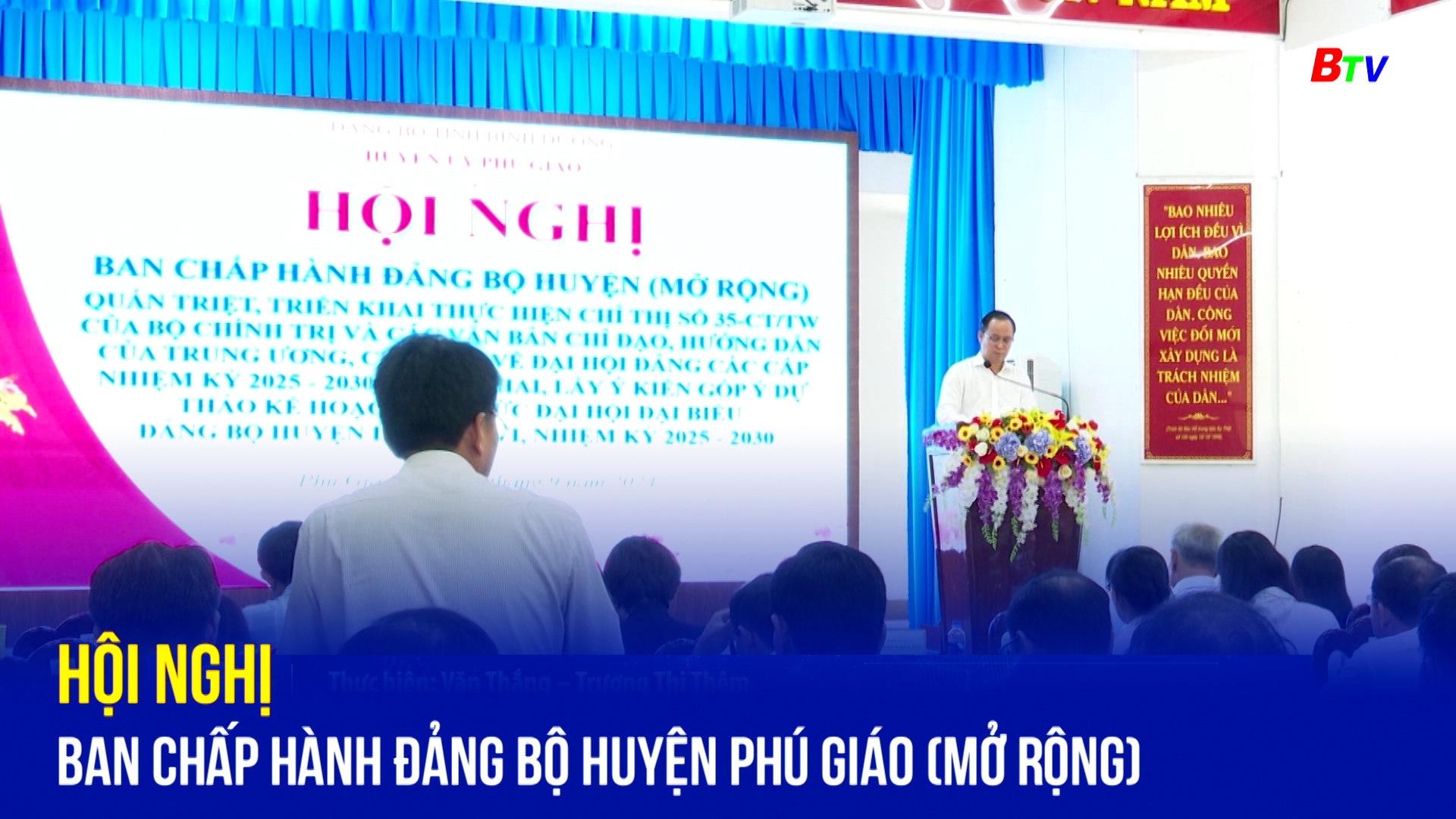 Hội nghị Ban Chấp hành Đảng bộ huyện Phú Giáo (mở rộng)