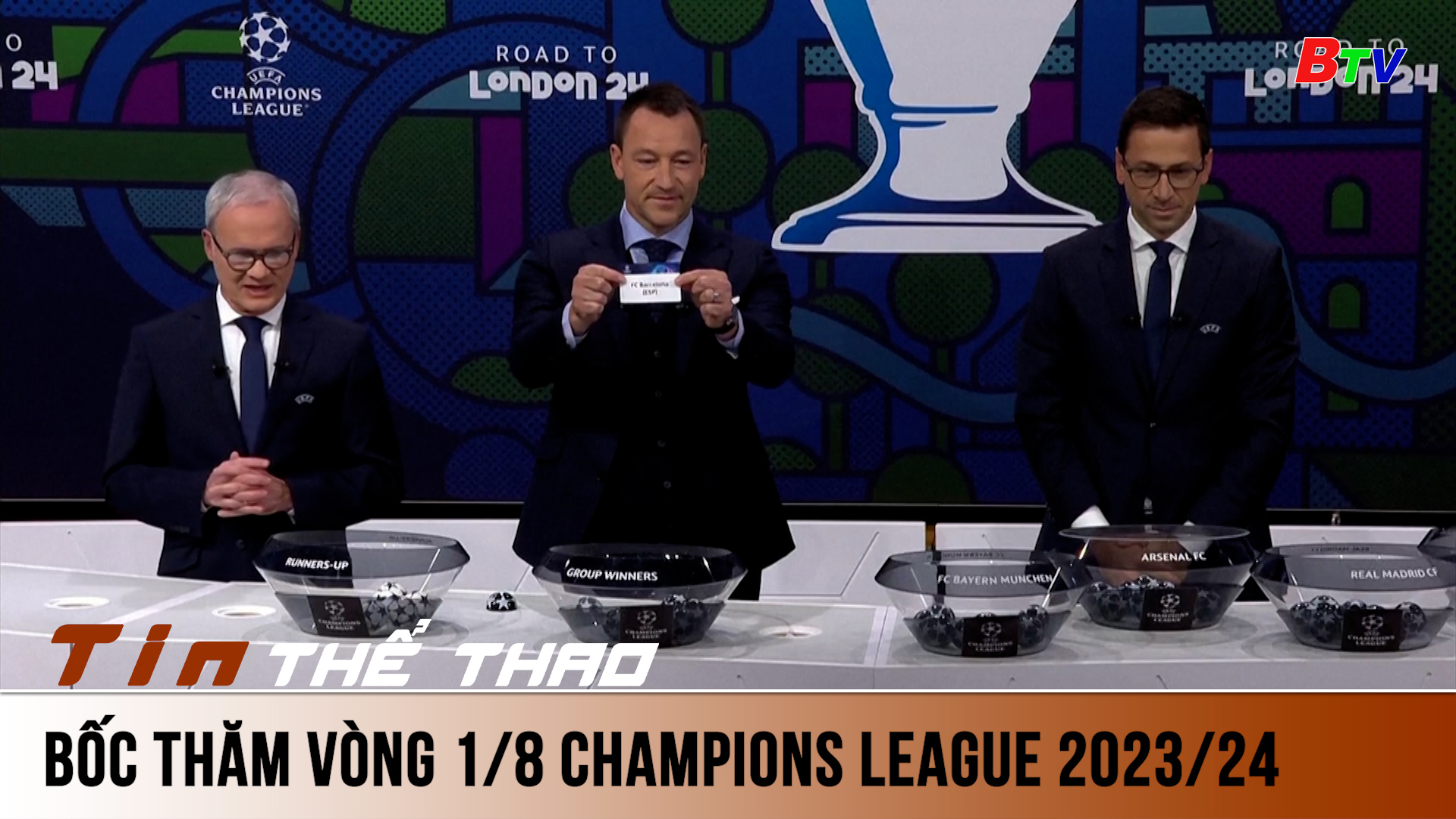 Bốc thăm vòng 1/8 Champions League 2023/24 | Tin Thể thao 24h