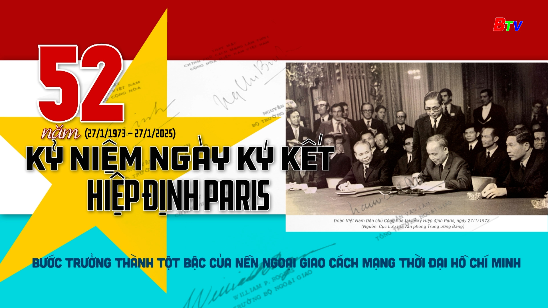 Kỷ niệm 52 năm Ngày ký kết Hiệp đinh Paris (27/1/1973 - 27/1/2025)