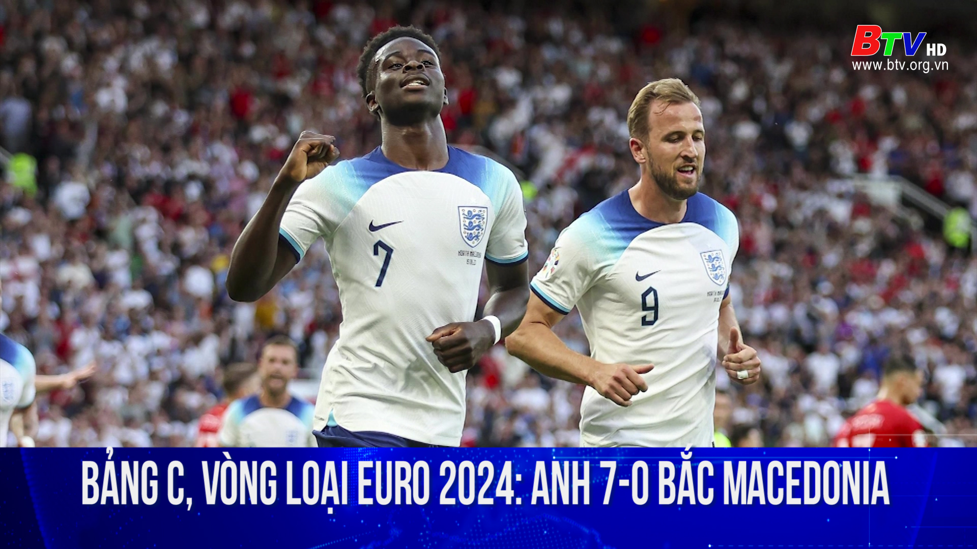 Bảng C, vòng loại Euro 2024: Anh 7-0 Bắc Macedonia