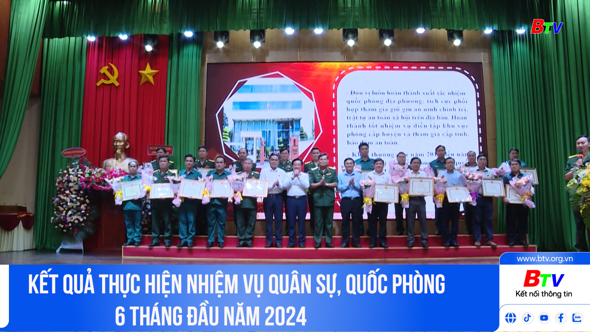 Kết quả thực hiện nhiệm vụ quân sự, quốc phòng 6 tháng đầu năm 2024