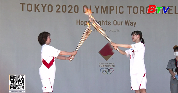 Đuốc Olympic đến các nơi nổi bật của Tokyo