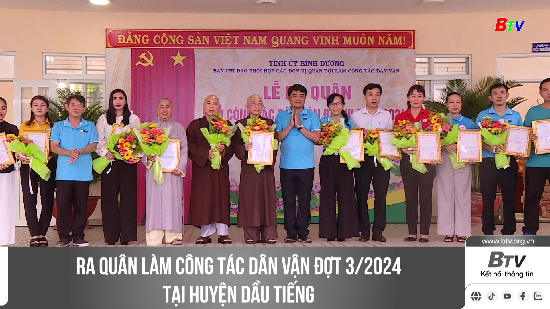 Ra quân làm công tác Dân vận đợt 3/2024 tại huyện Dầu Tiếng