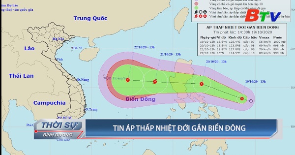 Tin áp thấp nhiệt đới gần biển Đông