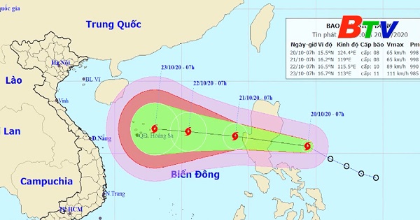 TIn bão gần Biển Đông