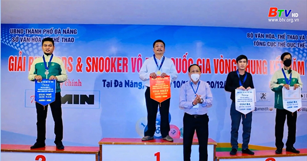 Giải vô địch Billiards và Snooker toàn quốc 2021 - Bình Dương hạng 3 toàn đoàn