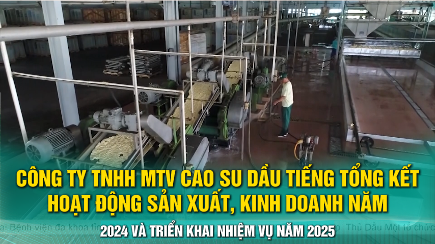 Công ty TNHH MTV Cao su Dầu Tiếng tổng kết hoạt động sản xuất, kinh doanh năm 2024 và triển khai nhiệm vụ năm 2025