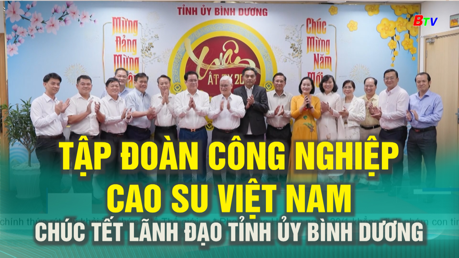 Tập đoàn Công nghiệp cao su Việt Nam chúc Tết lãnh đạo Tỉnh ủy Bình Dương