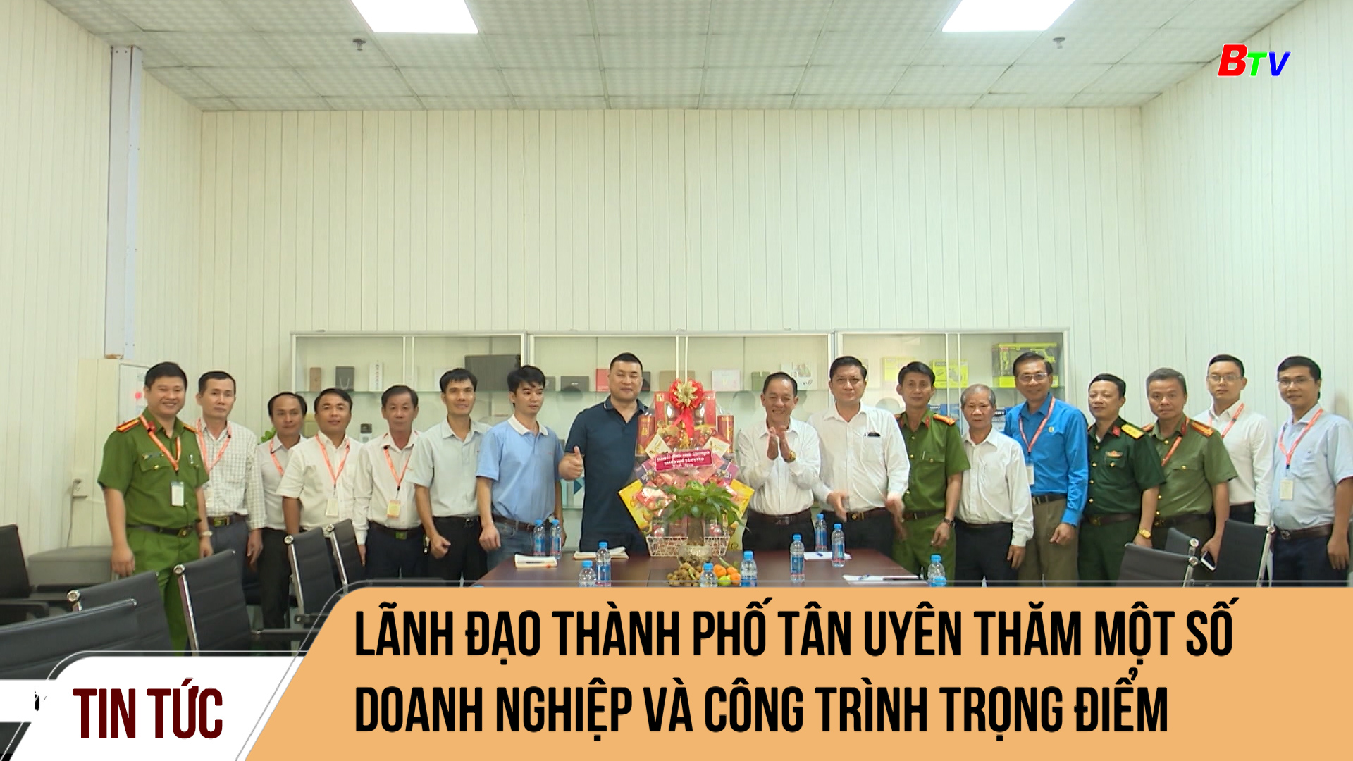 Lãnh đạo Thành phố Tân Uyên thăm một số doanh nghiệp và công trình trọng điểm