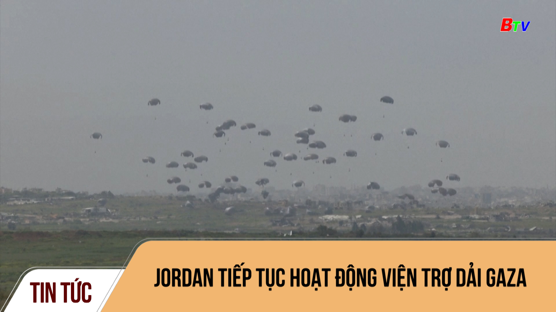 Jordan tiếp tục hoạt động viện trợ dải Gaza