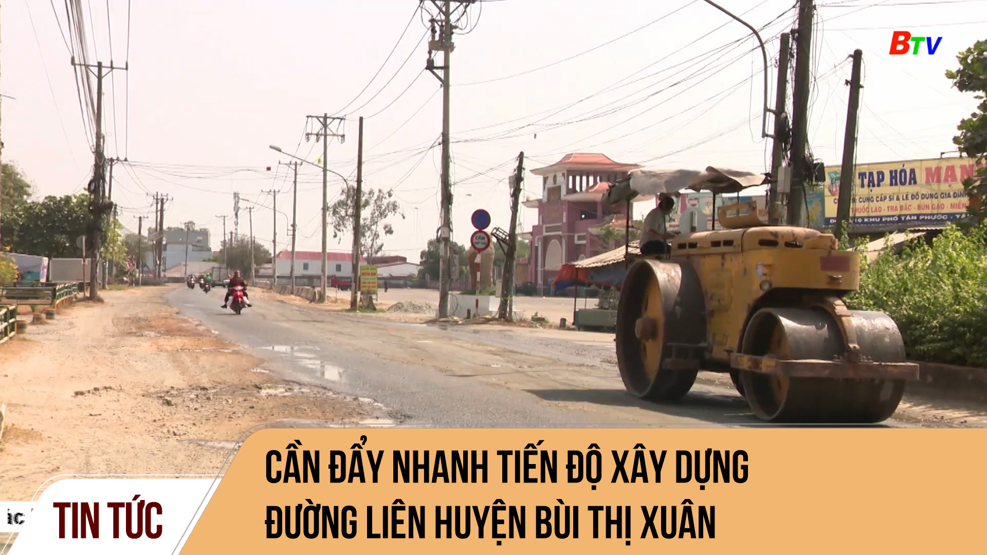 Cần đẩy nhanh tiến độ xây dựng đường liên huyện Bùi Thị Xuân