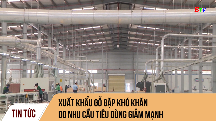 Xuất khẩu gỗ gặp khó khăn do nhu cầu tiêu dùng giảm mạnh 