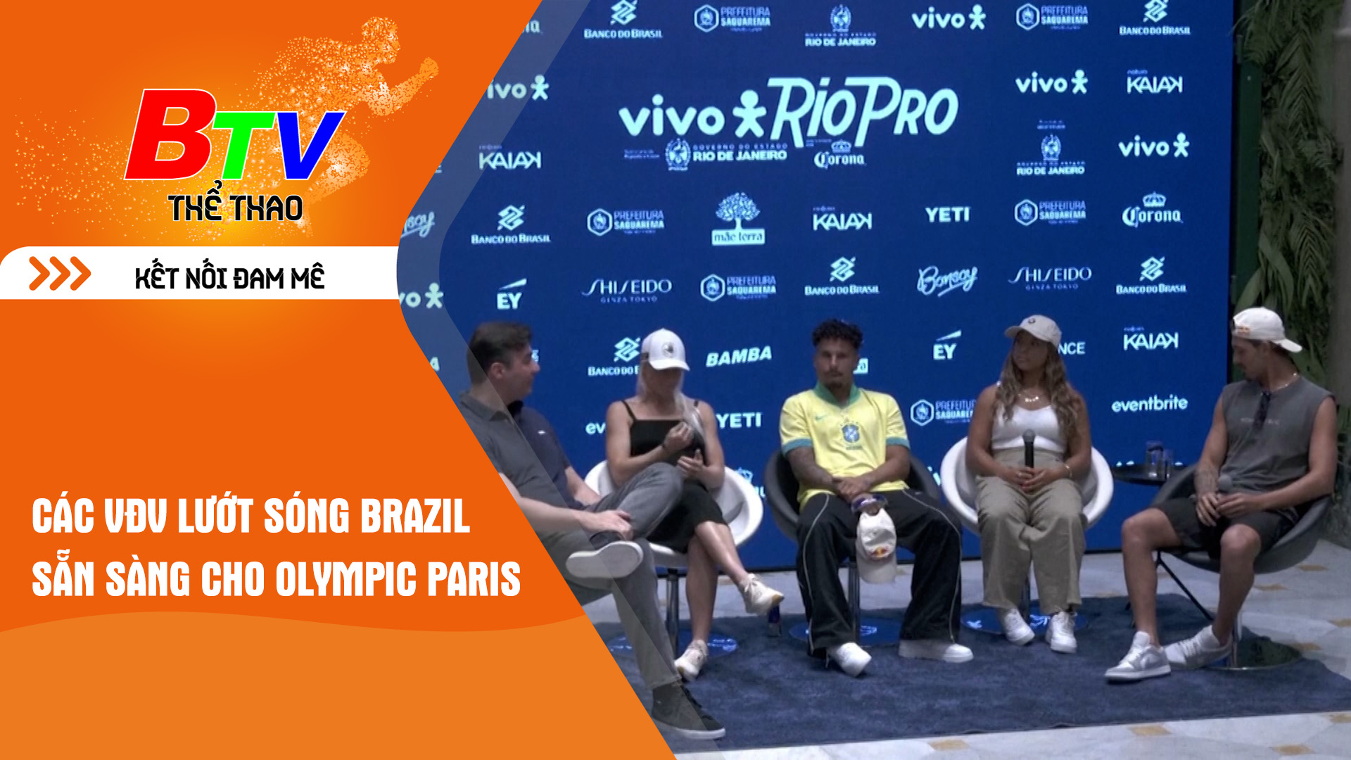 Các VĐV lướt sóng Brazil sẵn sàng cho Olympic Paris 2024 | Tin Thể thao 24h