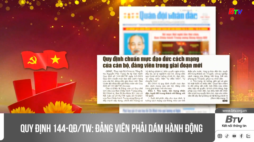 Quy định 144-QĐ/TW: Đảng viên phải dám hành động