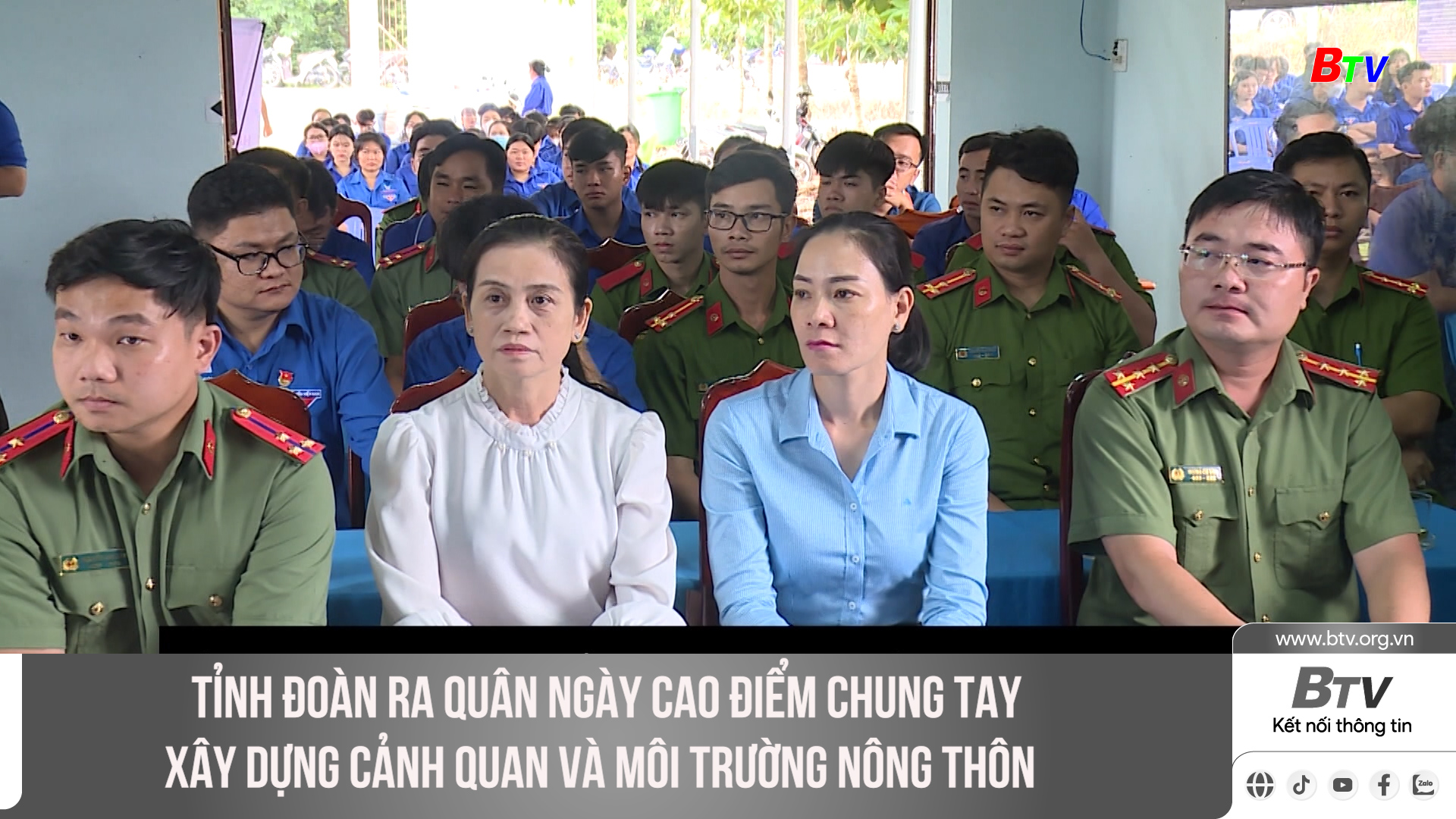 Tỉnh đoàn ra quân Ngày cao điểm chung tay xây dựng cảnh quan và môi trường nông thôn