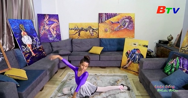 Họa sĩ Palestin vẽ hình tượng vũ công Ballet để phản ánh hiện thực ở dải Gaza