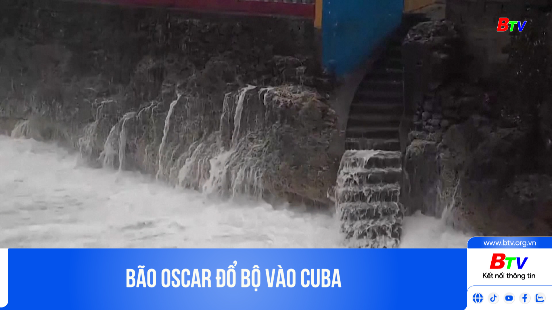 Bão Oscar đổ bộ vào Cuba