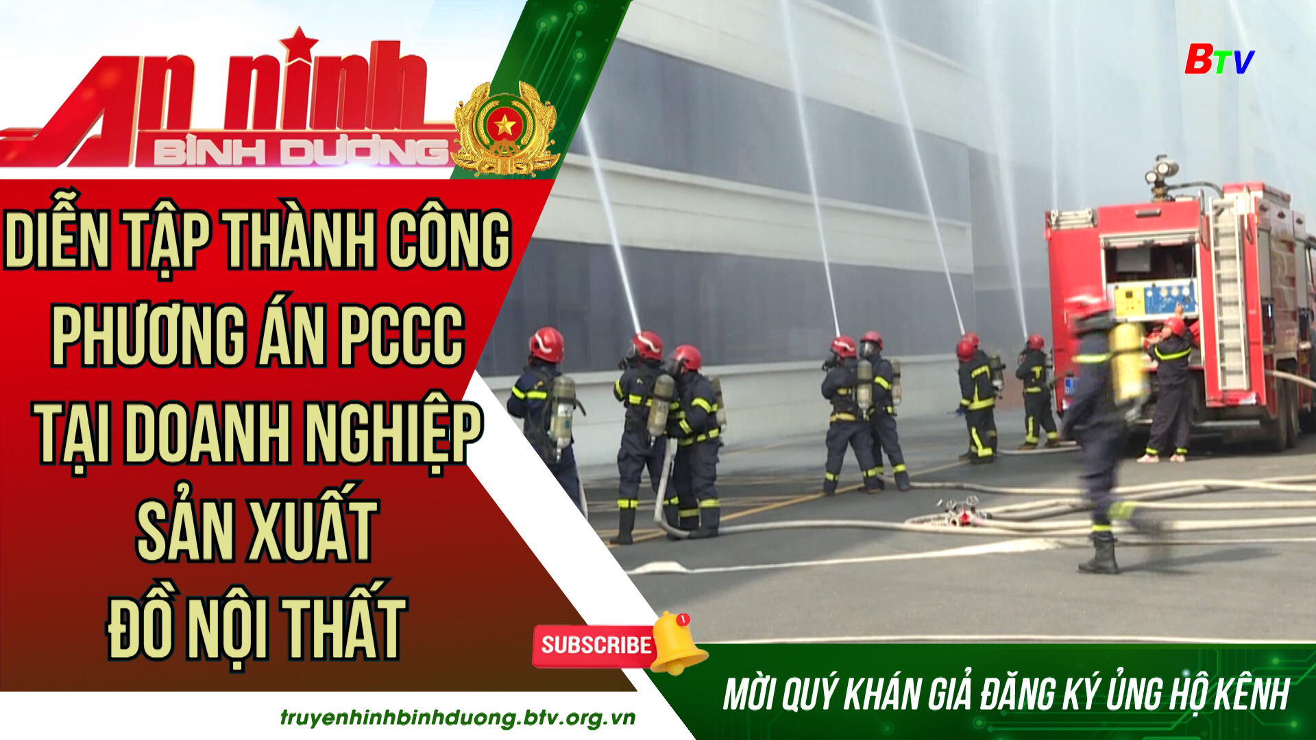 Diễn tập thành công phương án PCCC tại doanh nghiệp sản xuất đồ nội thất