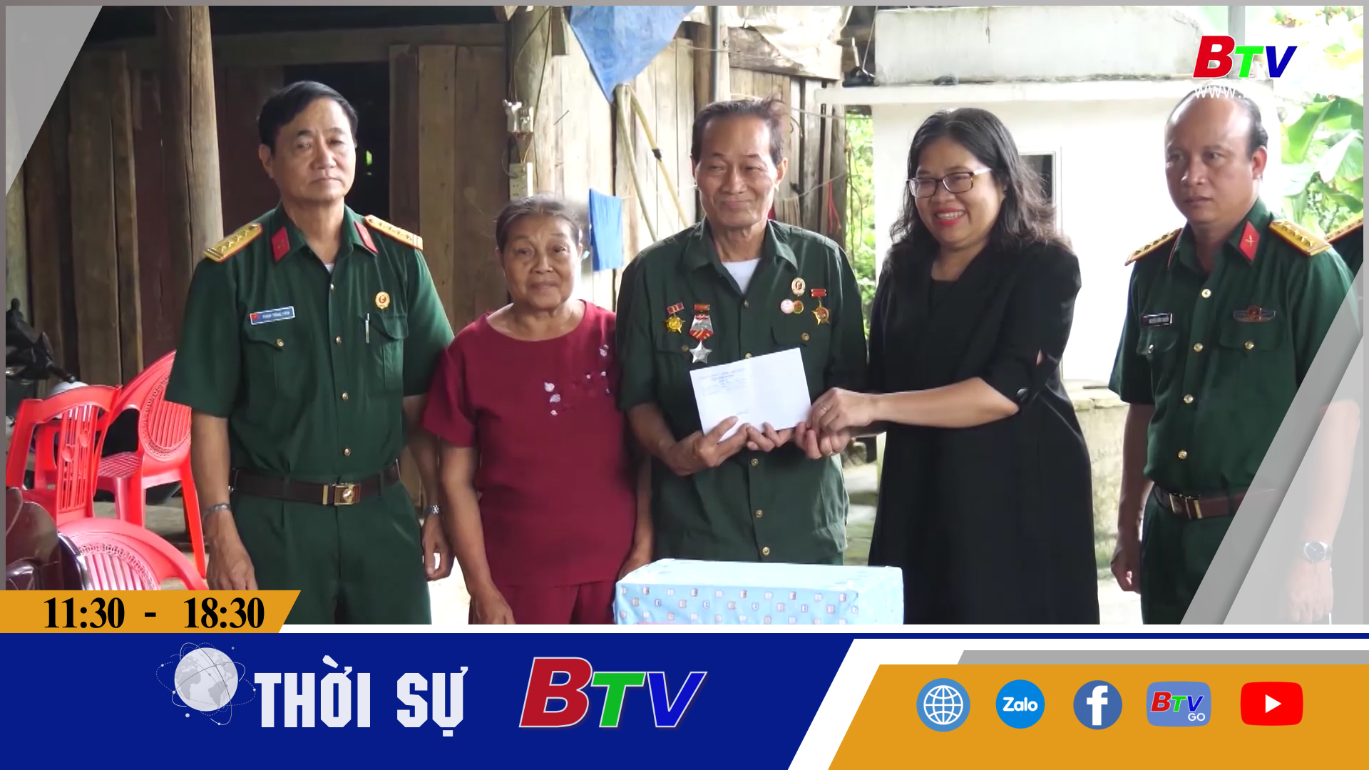 Bình Dương thăm và tặng quà cựu chiến binh tỉnh Lào Cai 