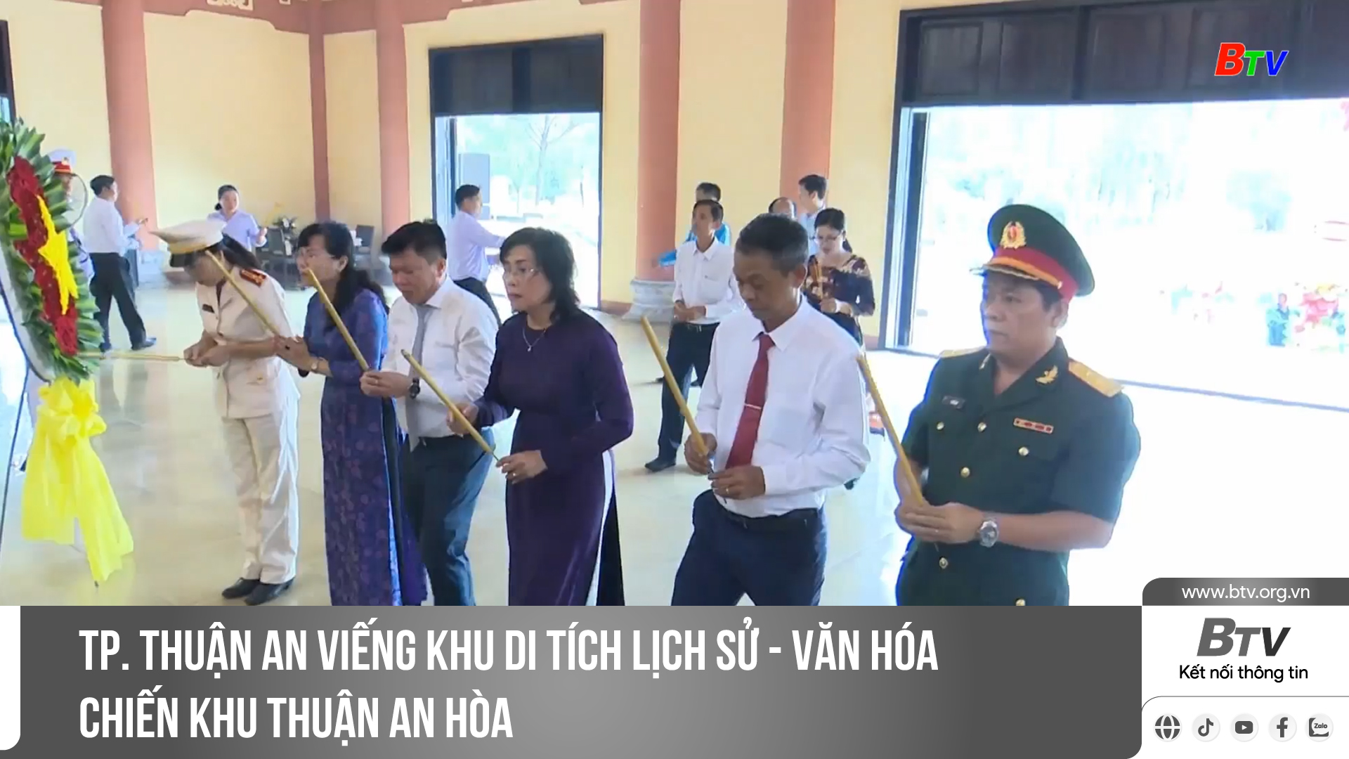 TP. Thuận An viếng Khu di tích Lịch sử - Văn hóa Chiến khu Thuận An Hòa