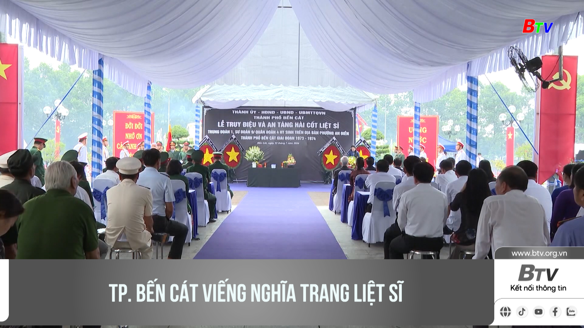 TP. Bến Cát viếng nghĩa trang liệt sĩ