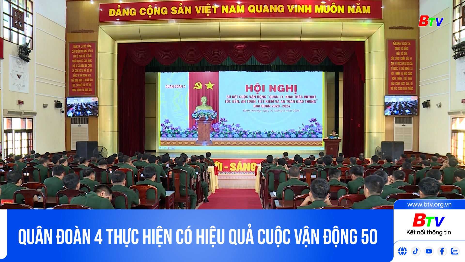 Quân đoàn 4 thực hiện có hiệu quả Cuộc vận động 50