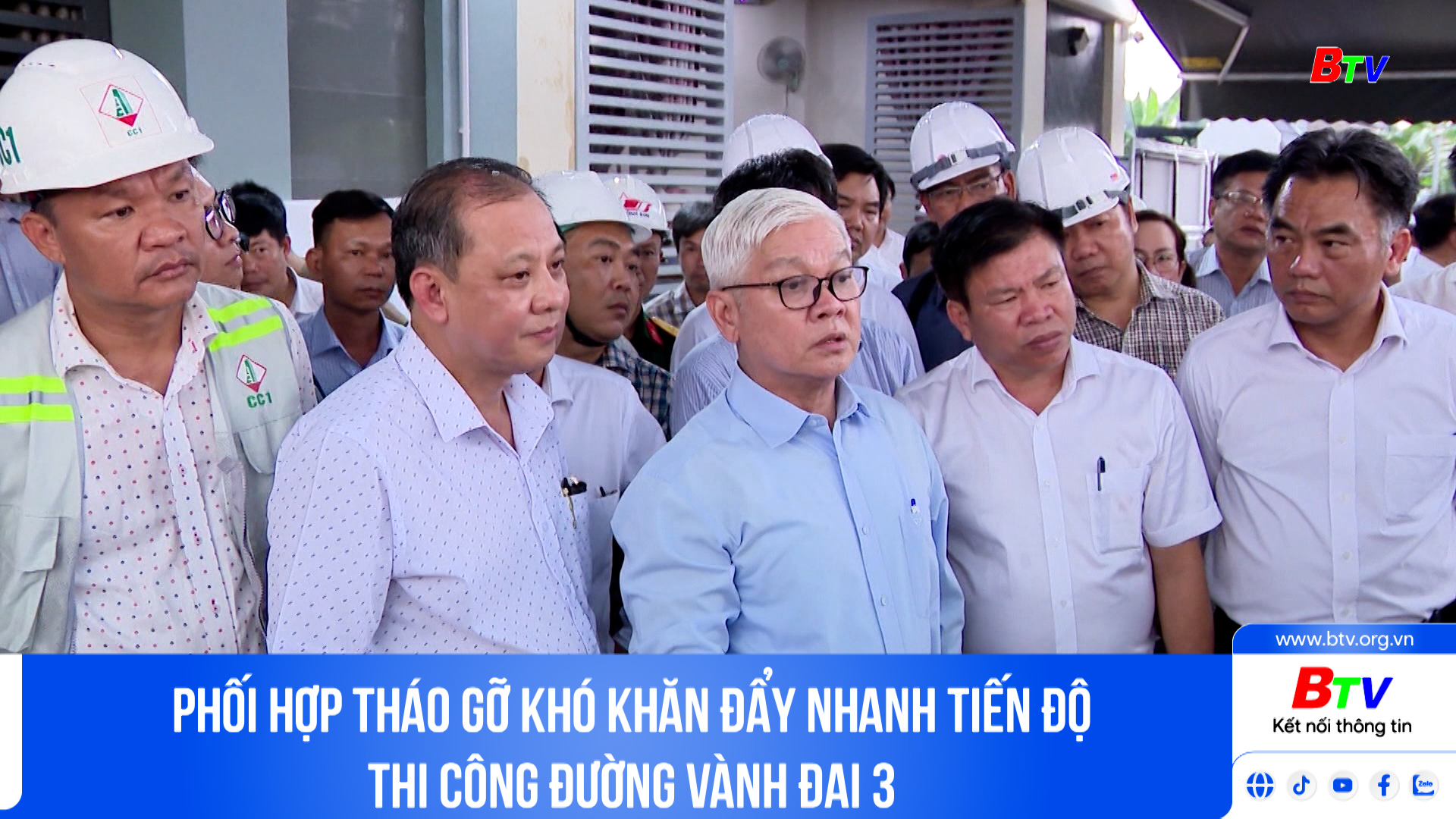 Phối hợp tháo gỡ khó khăn đẩy nhanh tiến độ thi công đường Vành đai 3