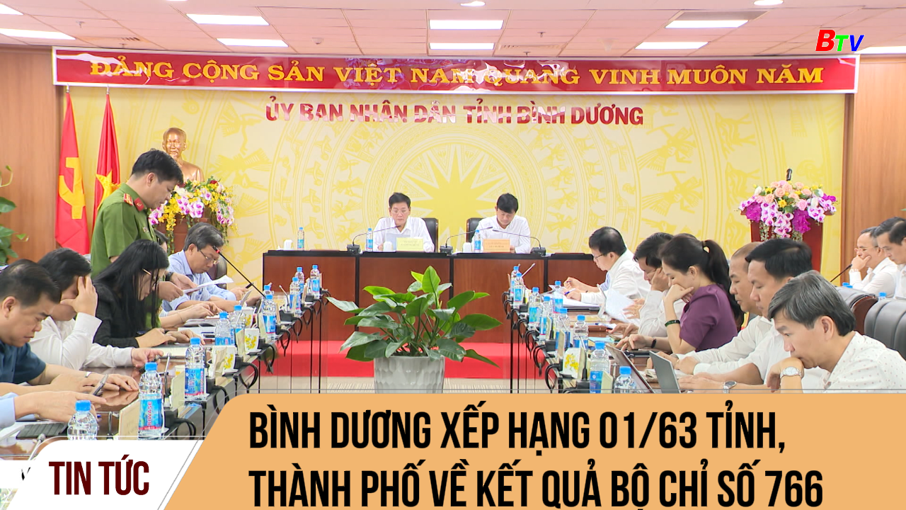 Bình Dương xếp hạng 01/63 tỉnh, thành phố về kết qủa Bộ chỉ số 766