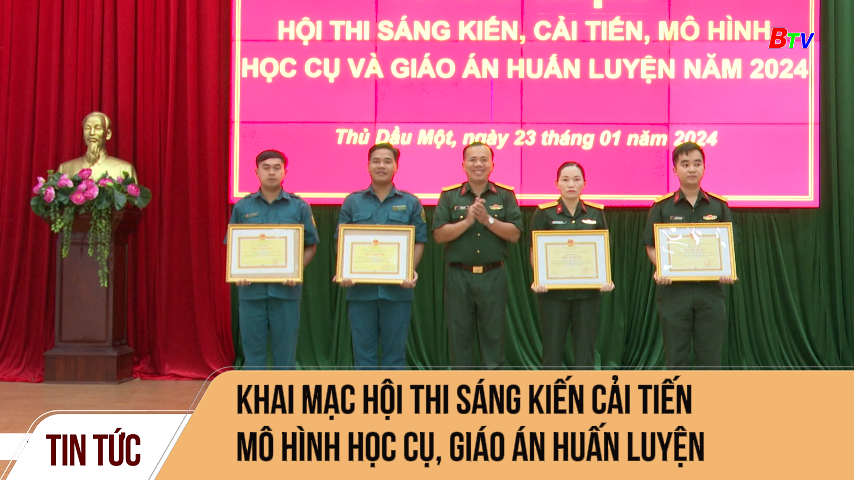 Khai mạc hội thi sáng kiến cải tiến mô hình học cụ, giáo án huấn luyện